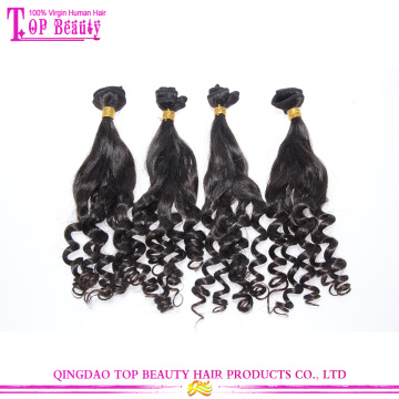Продукция для 2016 горячей продажи индийской тетенька Фунми волосы упругие локоны волос